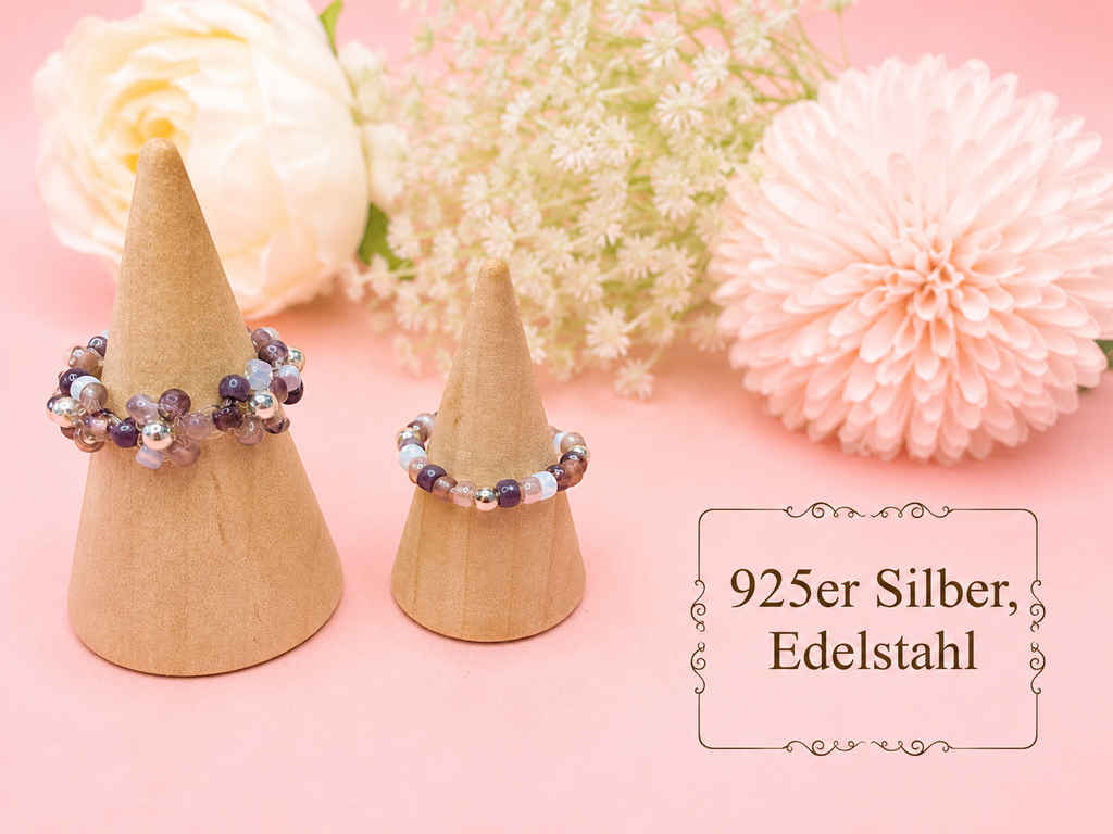 Blütenring Amethyst Blossom Silber