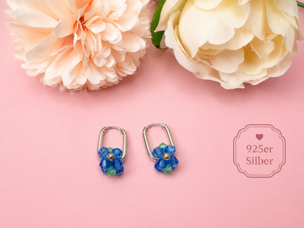Blooming Links Kornblau Silber