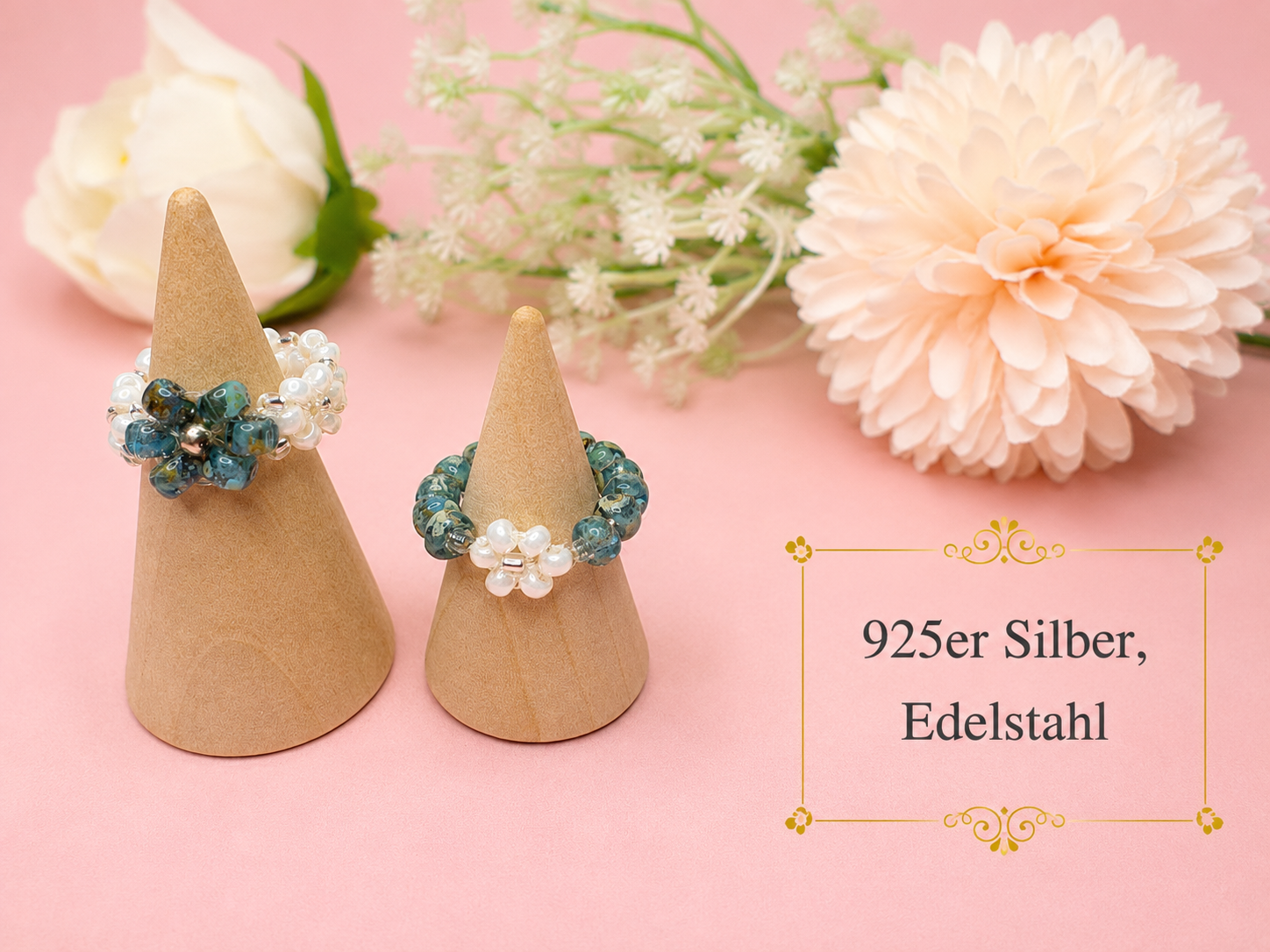 Ocean Blooming Ring Silber