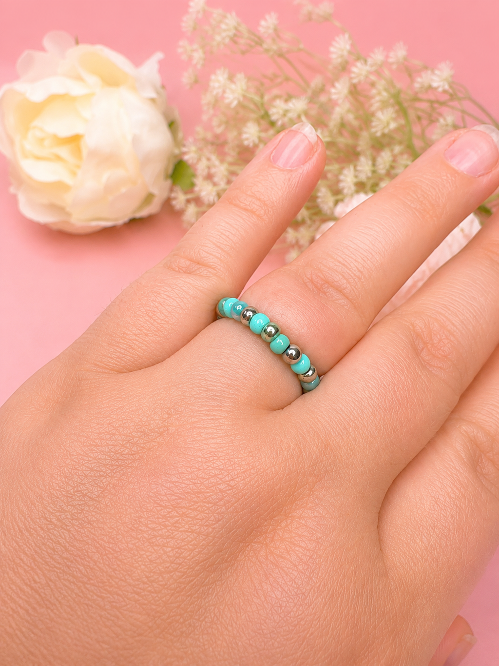 Blütenring Laguna Bloom Silber
