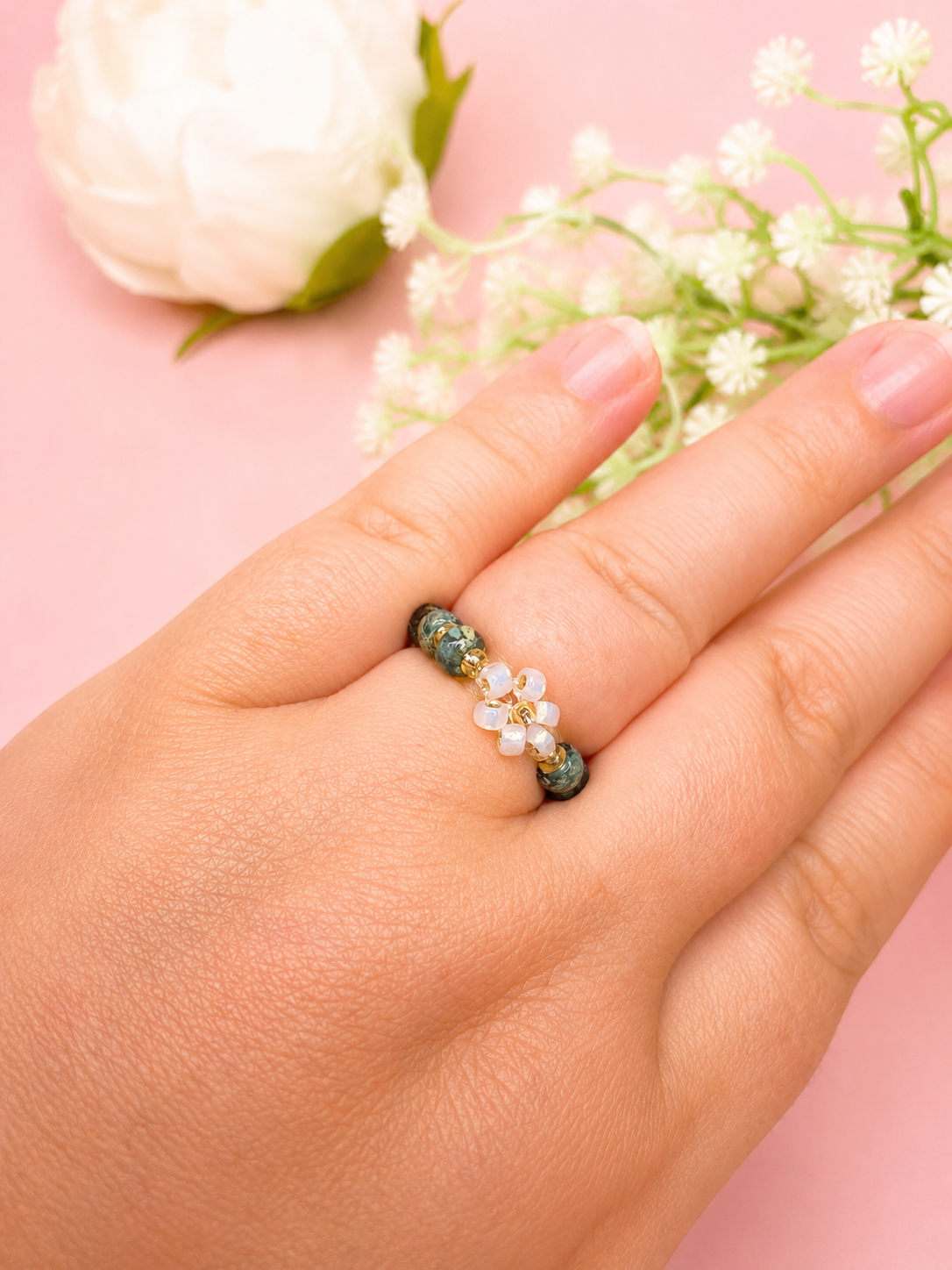 Ocean Blooming Ring Gold