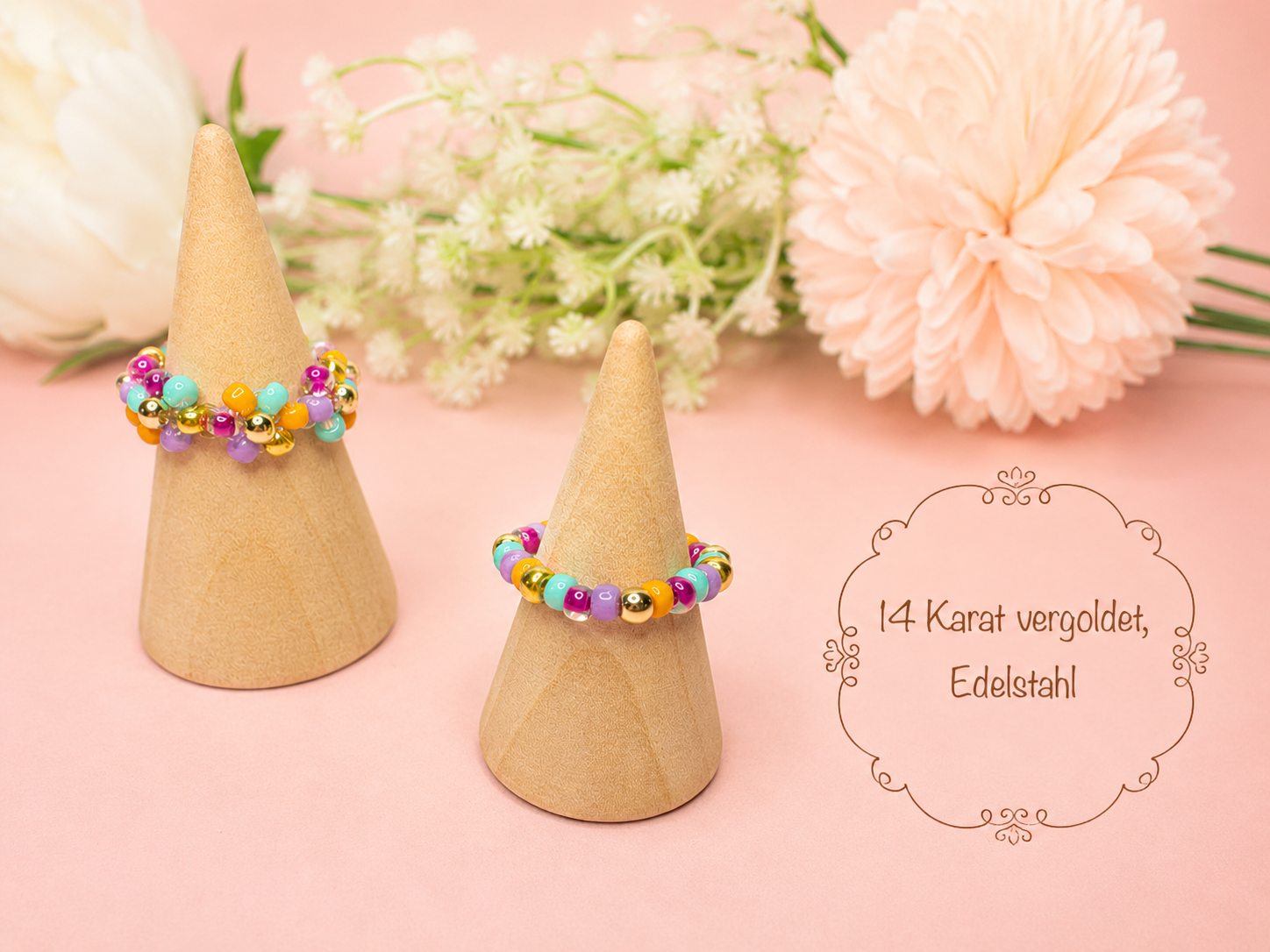 Blütenring Boho Blossom Gold