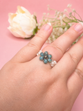 Ocean Blooming Ring Silber