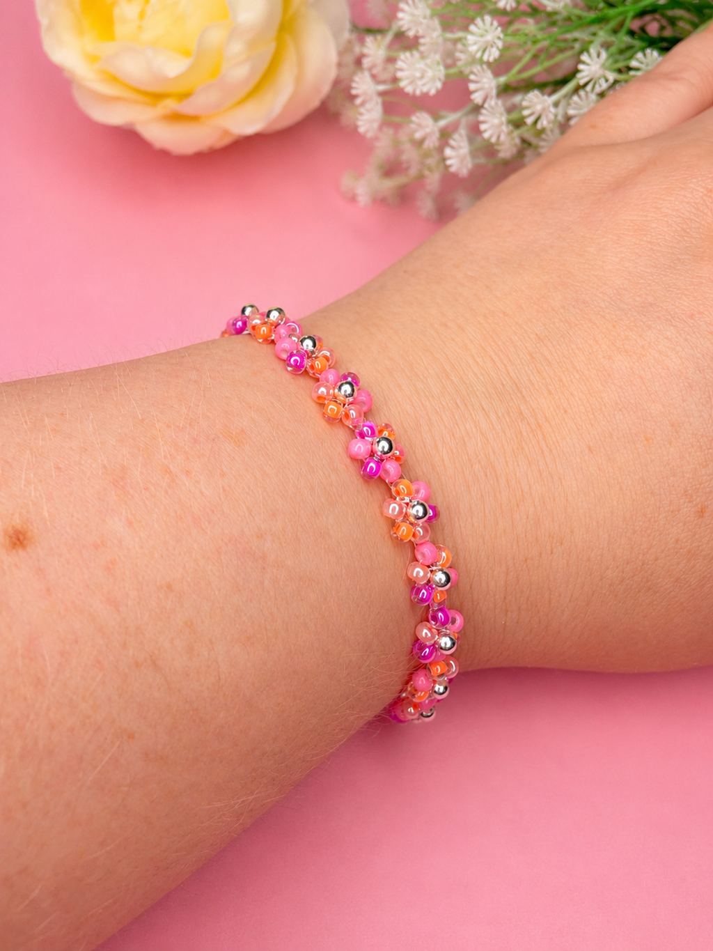 Pink-Orange-Apricot Silver