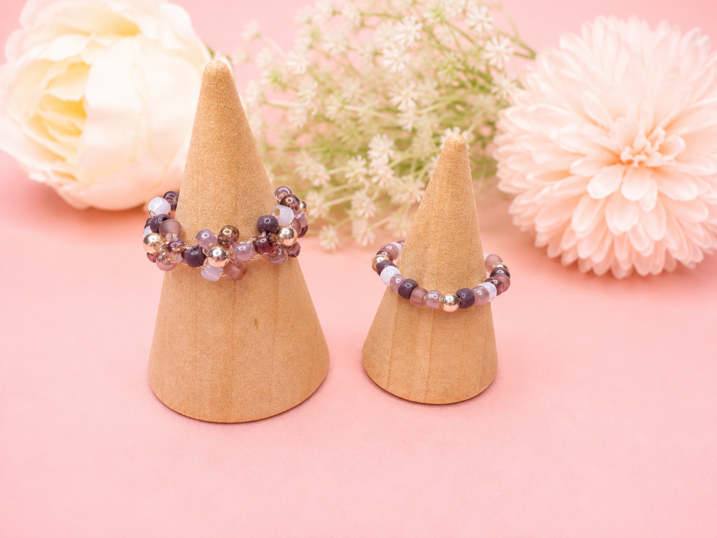 Blütenring Amethyst Blossom Silber