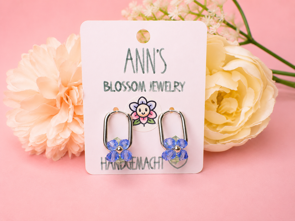 Blooming Links Kornblau Silber