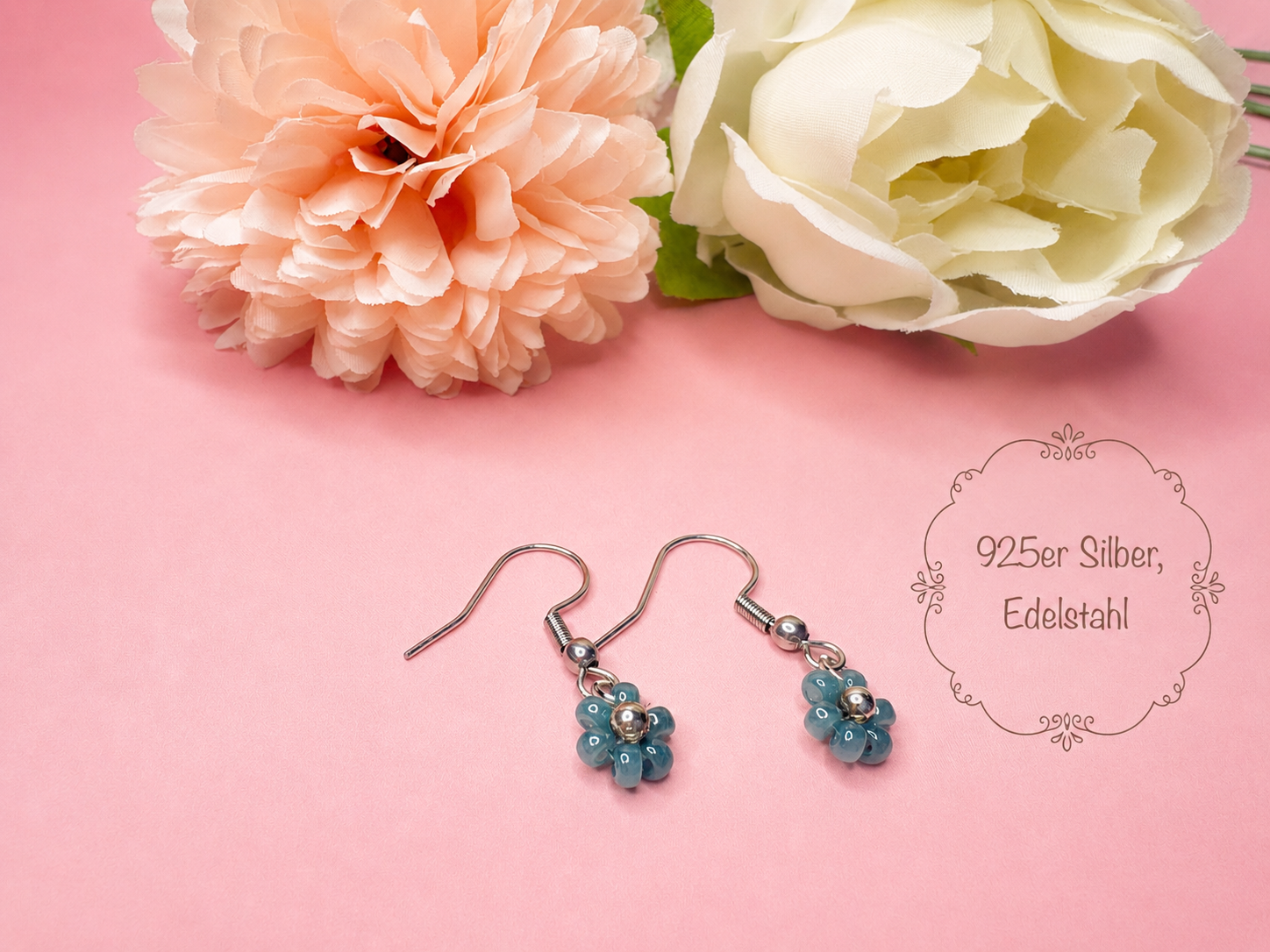 Bloom Drops Blau Silber