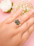 Ocean Blooming Ring Gold