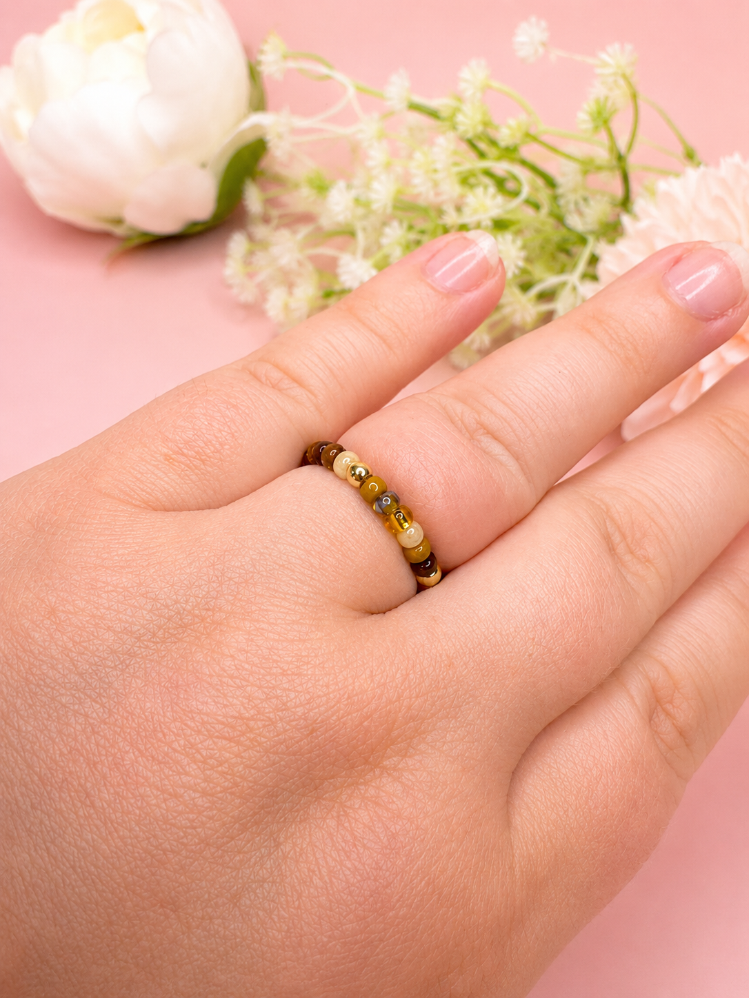 Blütenring Honey Blossom Gold