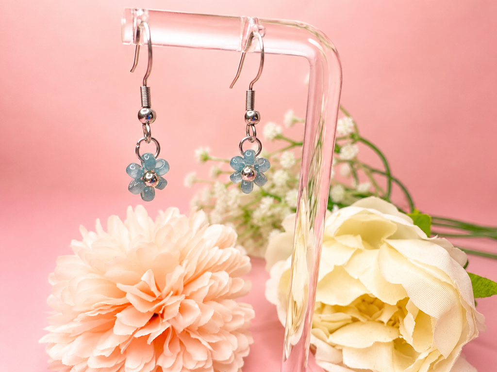 Bloom Drops Blau Silber