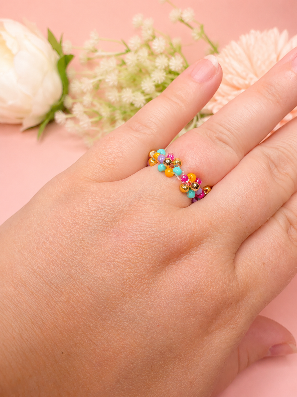 Blütenring Boho Blossom Gold