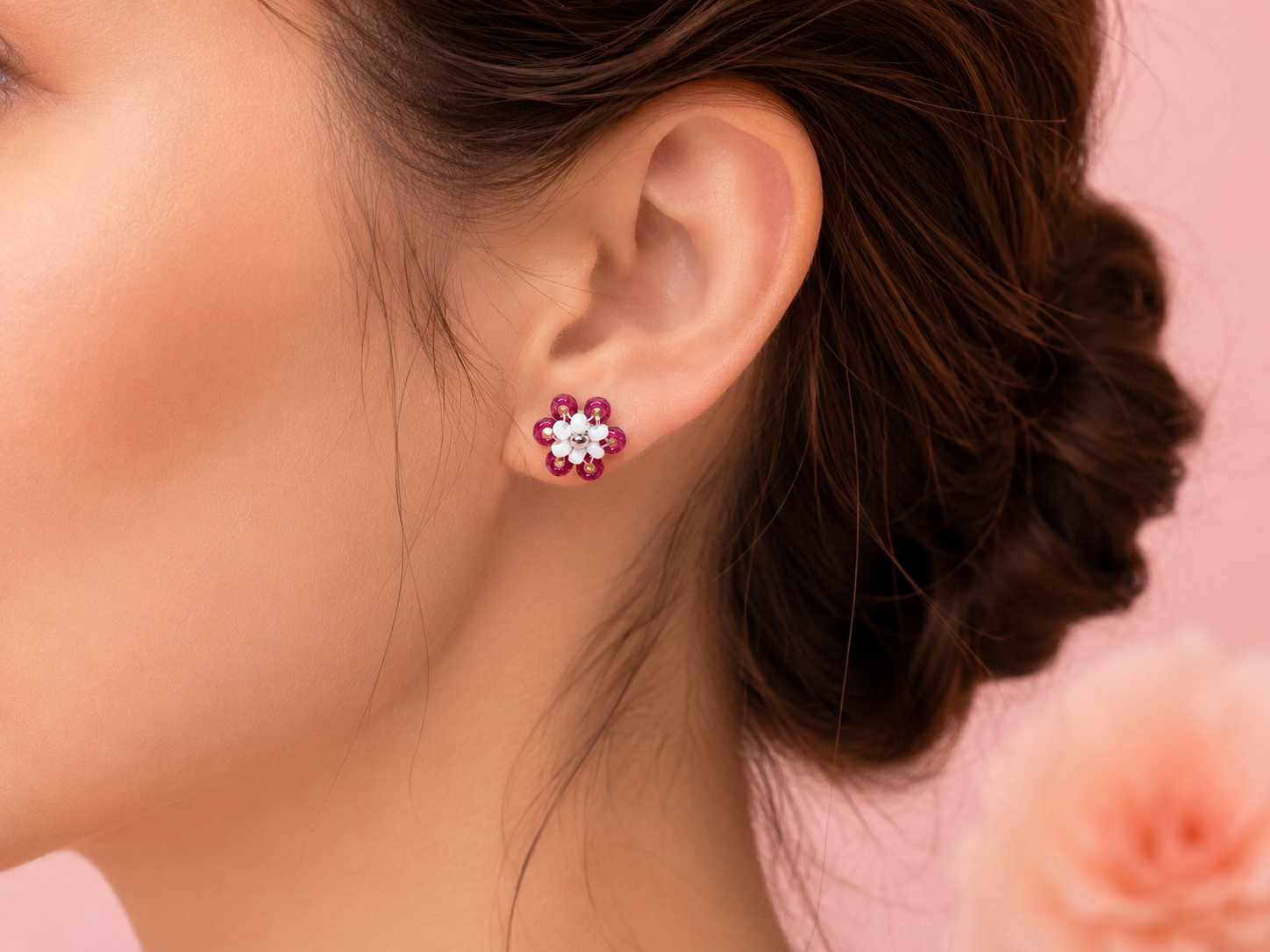 Daisy Berry Blossom Silber